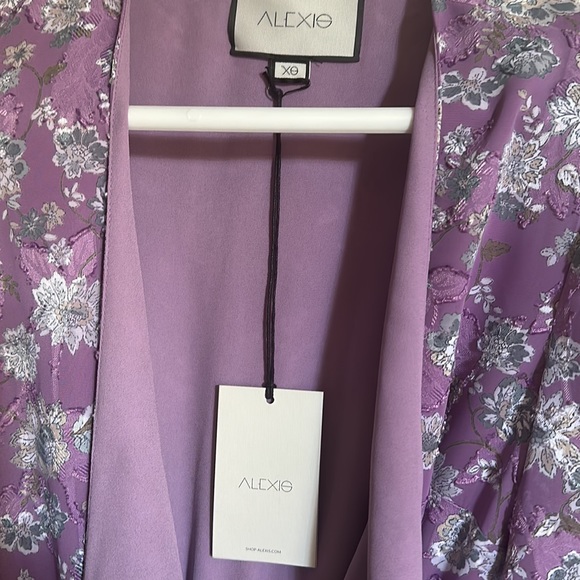ALEXIS Intermix *Shanice* lilac floral boho wide leg jumpsuit XS - Picture 6 of 6